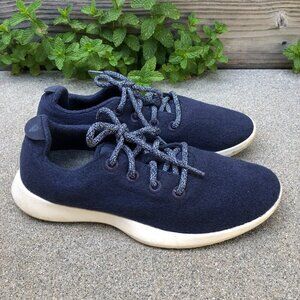 ALLBIRDS Superfine NZ Merino Wool Shoes Men's US 9 Blue Lace Up Casual Sneakers​
